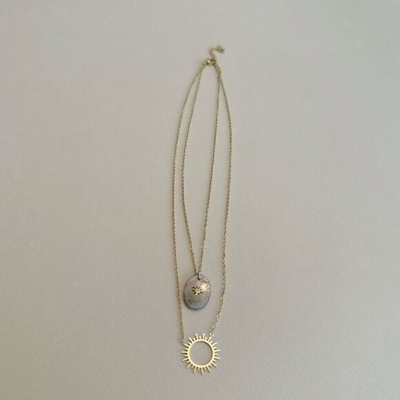 Boho sun radiant necklace M807 - Picture 2 of 4